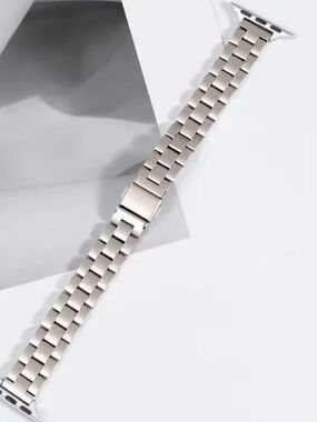 Macy's Silver Stainless Steel Link Watch Band 38-49mm